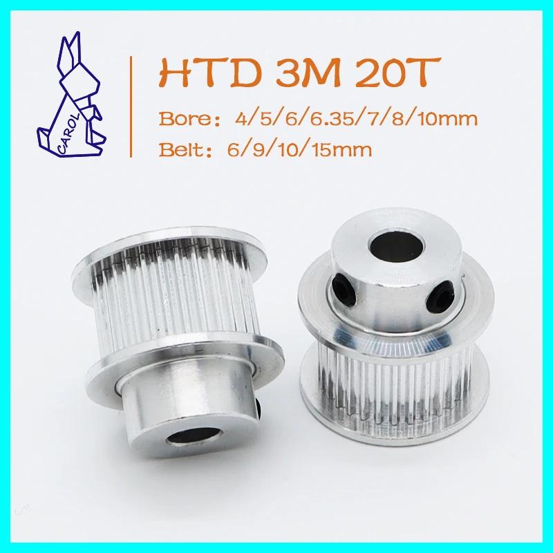 HTD 3M 20  Ÿ̹ Ǯ , 4/5/6  7/8/10mm, ʺ 6/9/10/15mm Ʈ Ǯ, 3M , 20T   HTD3M Ǯ
